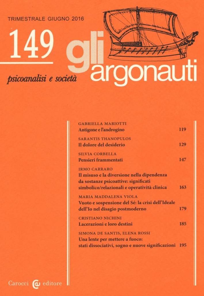 Gli argonauti (2016). Vol. 149 Gli argonauti (2016). Vol. 149