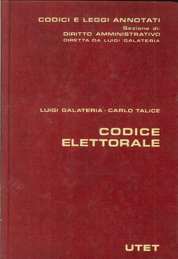Codice Elettorale Codice Elettorale