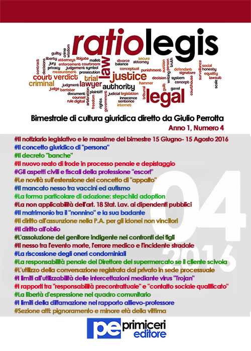Ratio Legis (2016). Vol. 4. Ratio Legis (2016). Vol. 4.