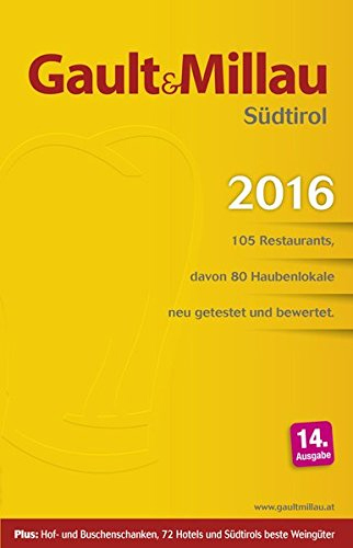 Gault Millau. Südtirol 2016 Gault Millau. Südtirol 2016