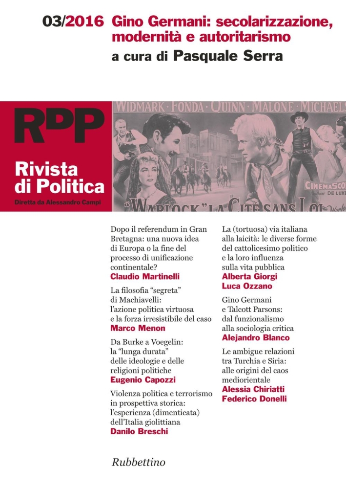 Rivista di politica (2016). Vol. 3 Rivista di politica (2016). Vol. 3