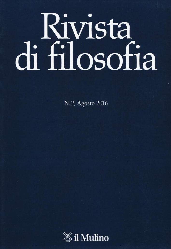 Rivista di filosofia (2016). Vol. 2. Rivista di filosofia (2016). Vol. 2.