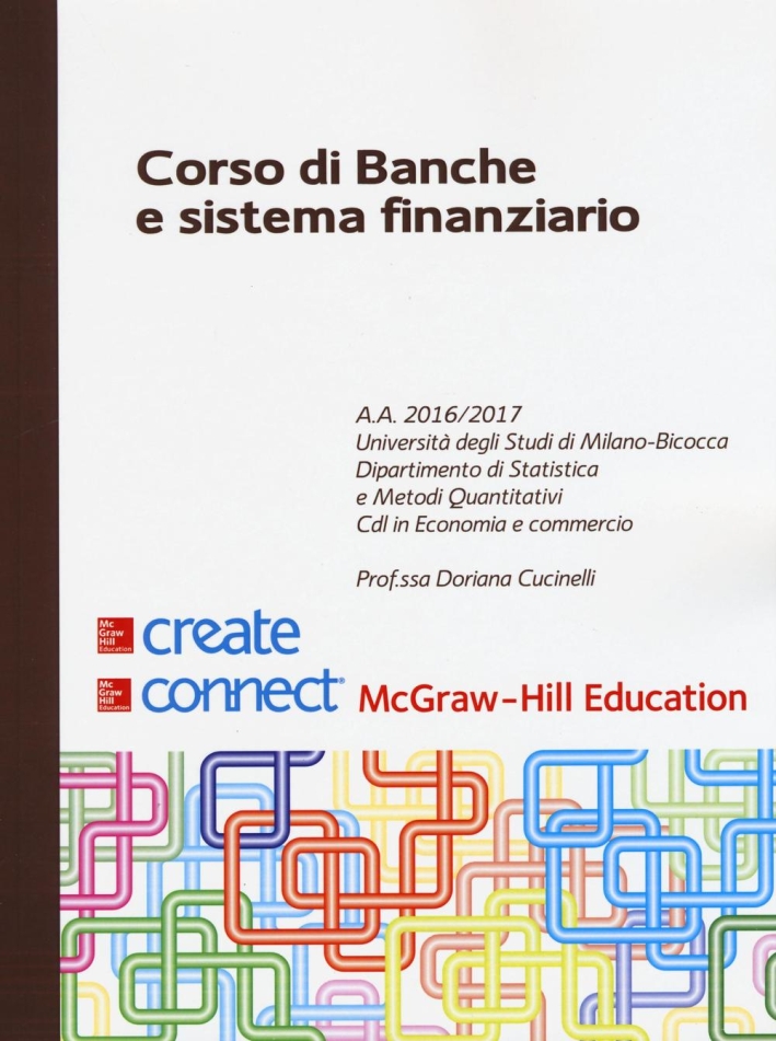 Corso di banche e sistema finanziario Corso di banche e sistema finanziario