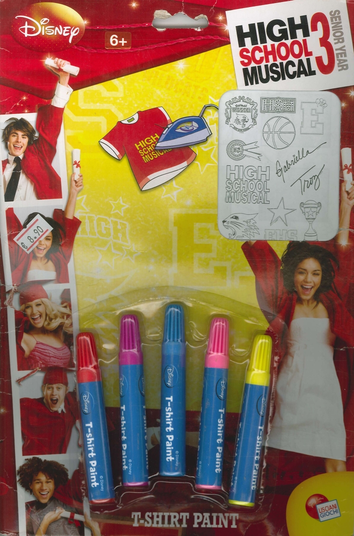 T-shirt paint. High School Musical 3. Decora la tua maglietta. High School Musical 3. T-shirt paint. High School Musical 3. Decora la tua maglietta. High School Musical 3.