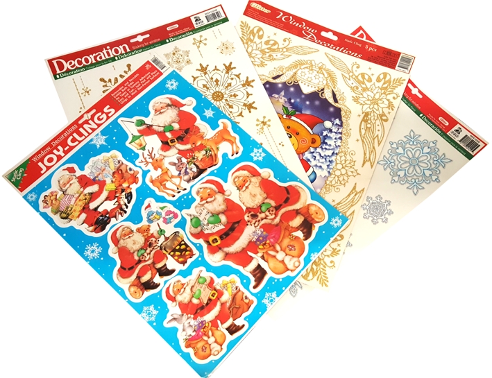Windows stickers Decoration - Christmas. (4 Pz.) Adesivi Removibili per Finestre - Natale (Conf.4 Pz.). Windows stickers Decoration - Christmas. (4 Pz.) Adesivi Removibili per Finestre - Natale (Conf.4 Pz.).