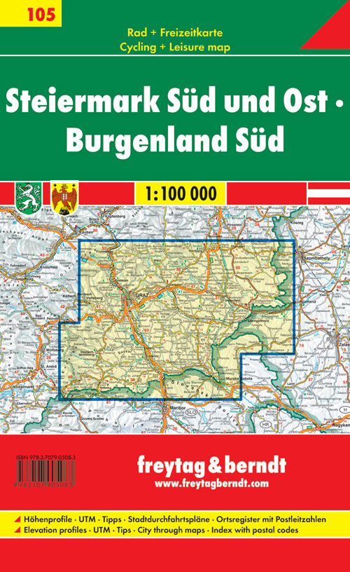 Styria south east, Burgenland south 1:100.000. Styria south east, Burgenland south 1:100.000.