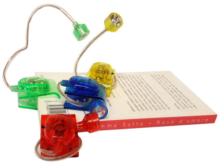 Luce da lettura per libro. Led book light. Confezione 4 pezzi. (4 colori) Luce da lettura per libro. Led book light. Confezione 4 pezzi. (4 colori)