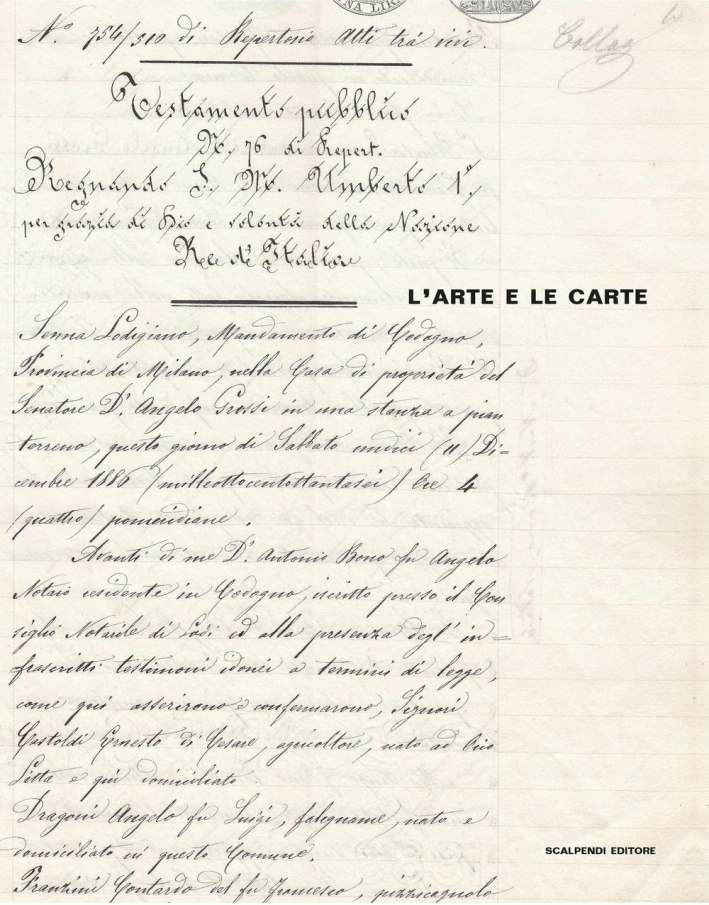 L'arte e le carte. Una pala d'altare, una Madonna vestita e l'archivio della Fondazione Senatore Grossi-Franzini di Senna Lodigiana L'arte e le carte. Una pala d'altare, una Madonna vestita e l'archivio della Fondazione Senatore Grossi-Franzini di Senna Lodigiana