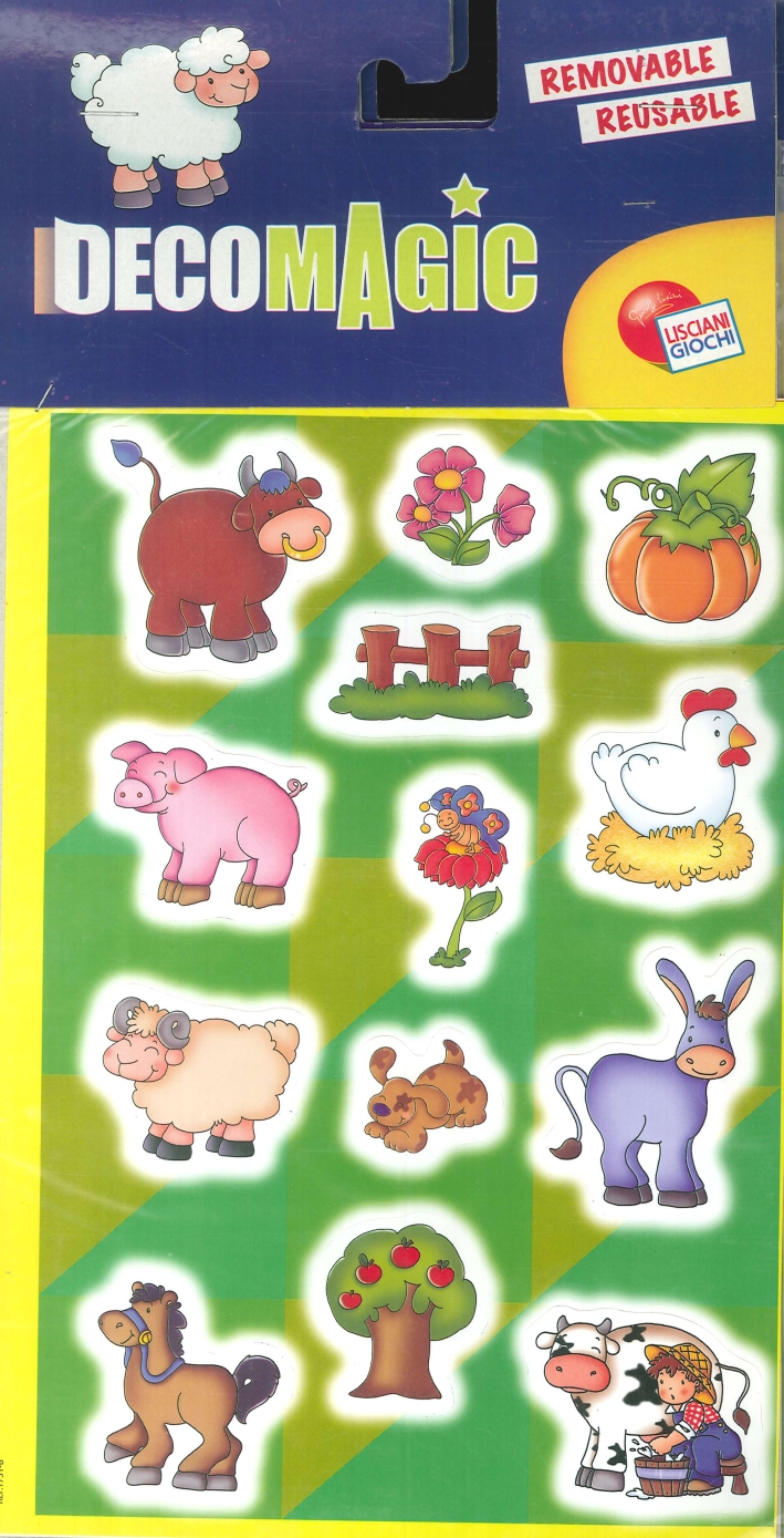 Animali assortiti. Crea e decora la tua cameretta. Stickers rimovibili e riutilizzabili. Brillano al buio. (conf.3 pz) Animali assortiti. Crea e decora la tua cameretta. Stickers rimovibili e riutilizzabili. Brillano al buio. (conf.3 pz)
