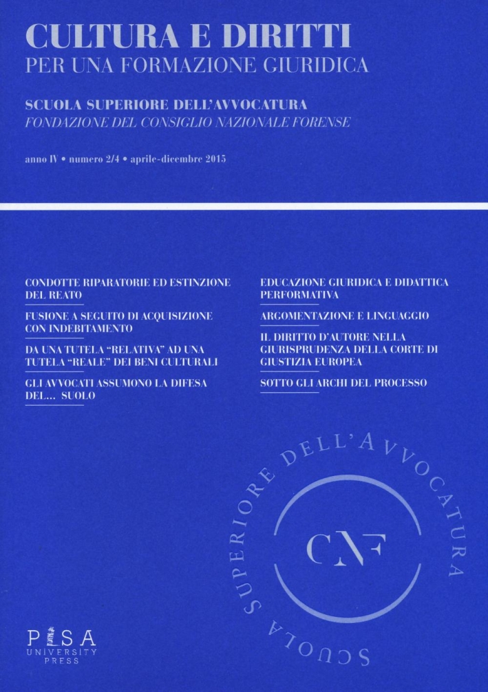 Cultura e diritti. Per una formazione giuridica (2015) vol.2-3-4 Cultura e diritti. Per una formazione giuridica (2015) vol.2-3-4