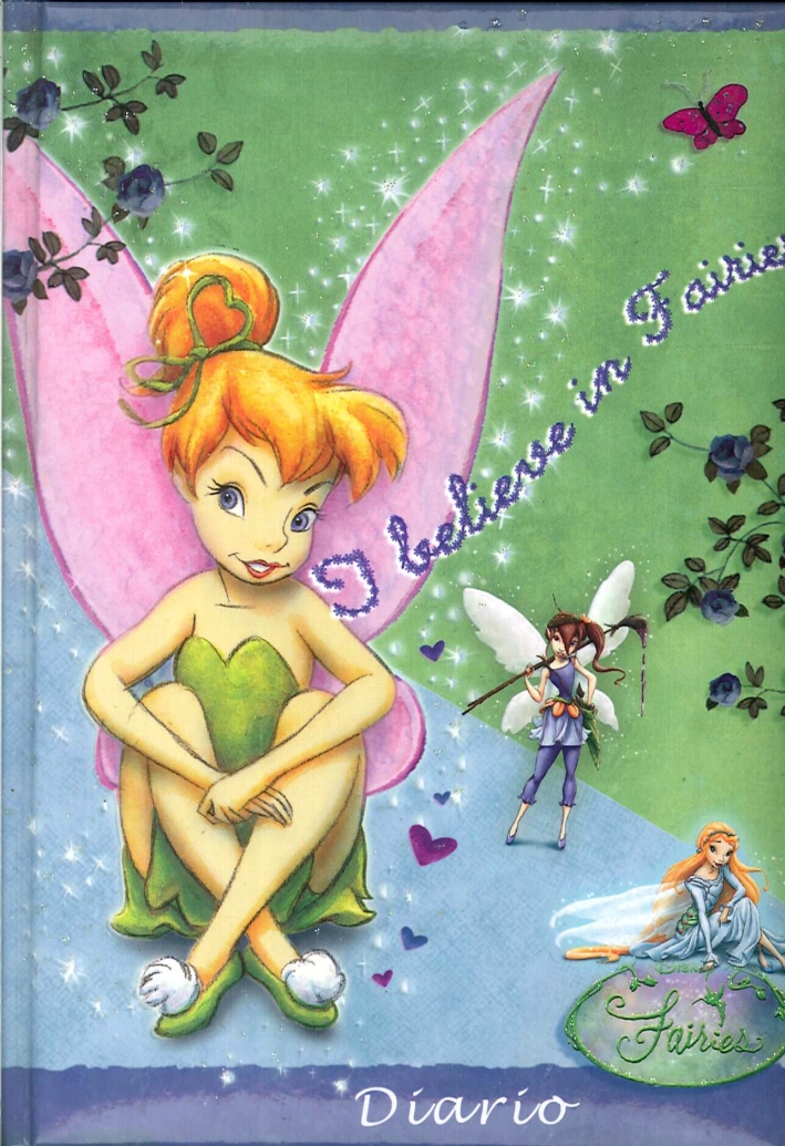 Diario Fairies. Sfondo verde e celeste Diario Fairies. Sfondo verde e celeste