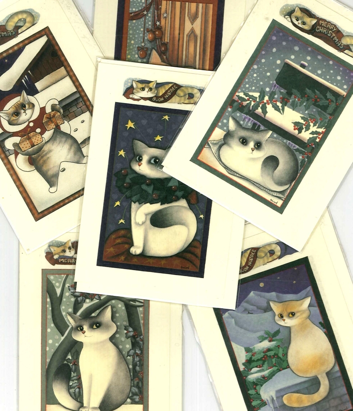 Biglietti d'Auguri. Gatteria - Assortiti. Cm 7x10. Conf.6 Pz Biglietti d'Auguri. Gatteria - Assortiti. Cm 7x10. Conf.6 Pz