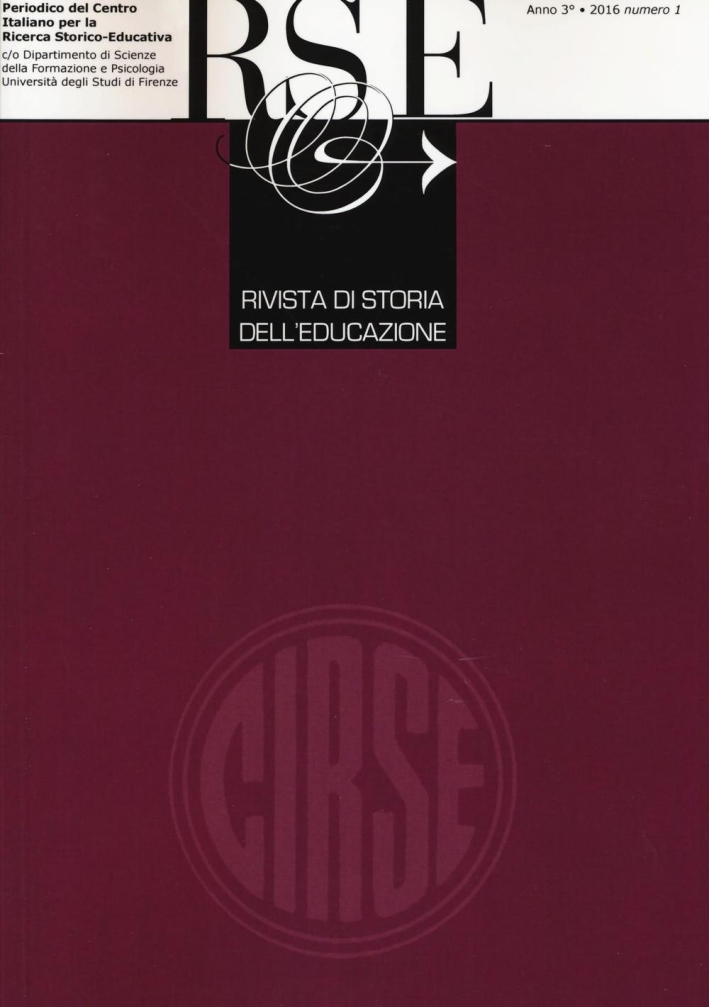 Rivista di storia dell'educazione (2016). Vol. 1 Rivista di storia dell'educazione (2016). Vol. 1