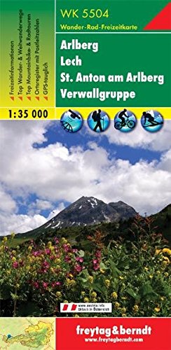 Arlberg Lech St. Anton Verwall Alps 1:35.000 Arlberg Lech St. Anton Verwall Alps 1:35.000