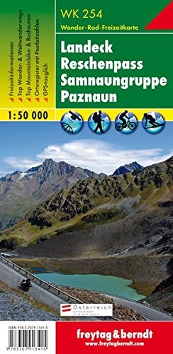Landeck Reschenpass Samnaun Alps 1:50.000 Landeck Reschenpass Samnaun Alps 1:50.000