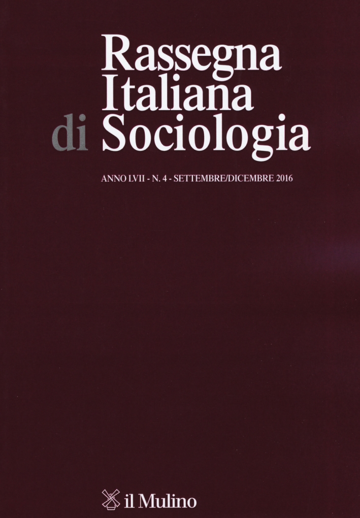 Rassegna italiana di sociologia (2016). Vol. 4. Rassegna italiana di sociologia (2016). Vol. 4.