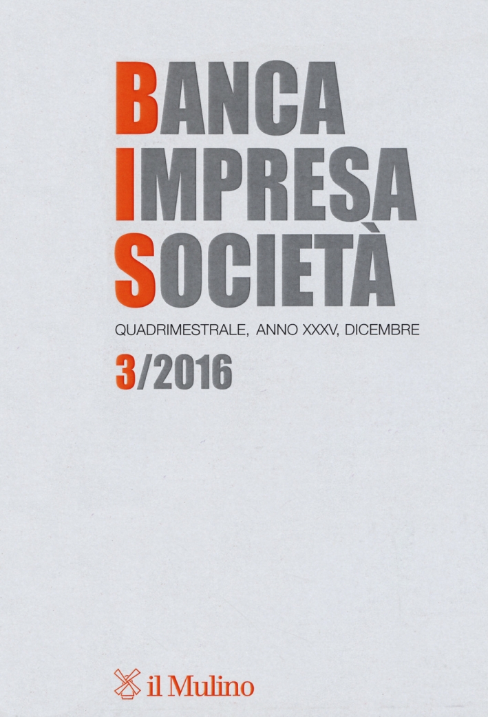 Banca impresa società (2016). Vol. 3 Banca impresa società (2016). Vol. 3