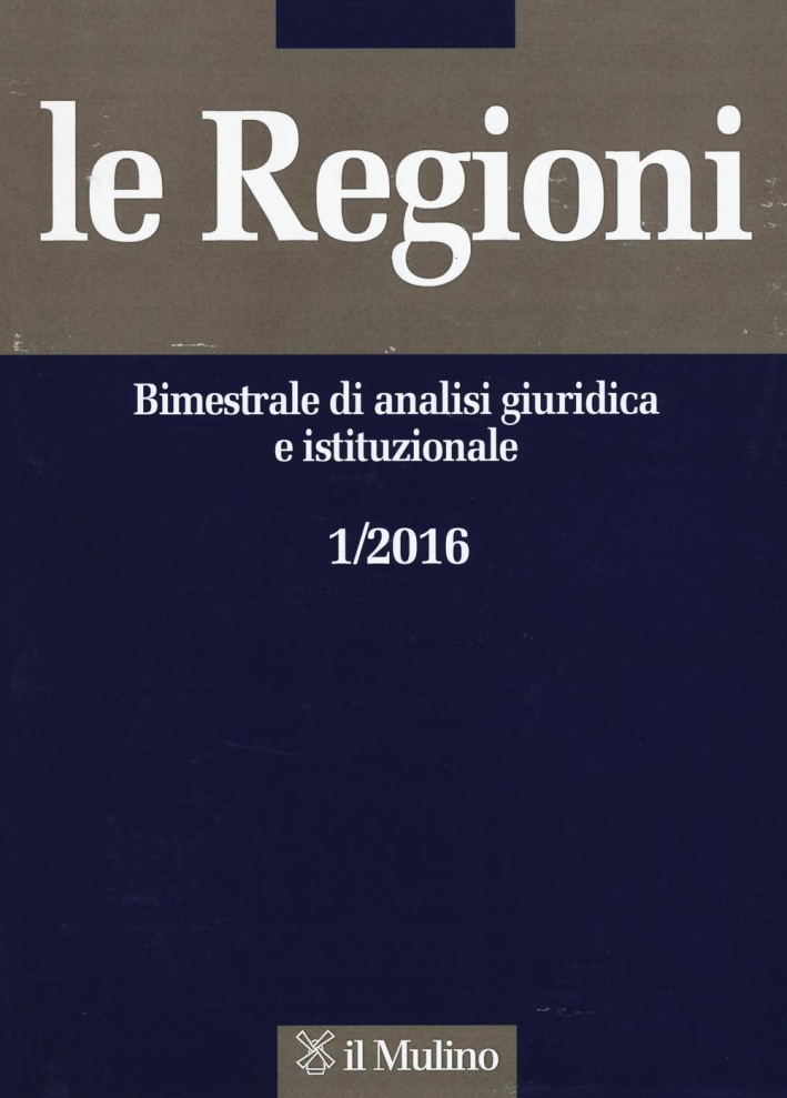 Le regioni (2016). Vol. 1. Le regioni (2016). Vol. 1.