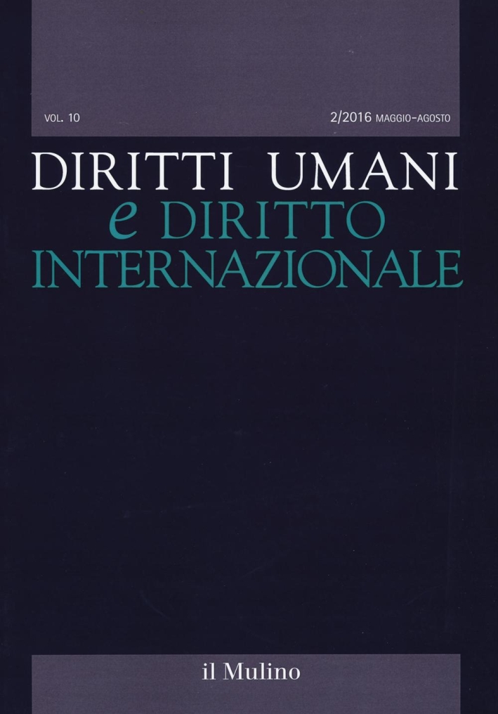 Diritti umani e diritto internazionale (2016). Vol. 2. Diritti umani e diritto internazionale (2016). Vol. 2.