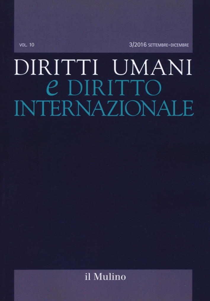 Diritti umani e diritto internazionale (2016). Vol. 3 Diritti umani e diritto internazionale (2016). Vol. 3