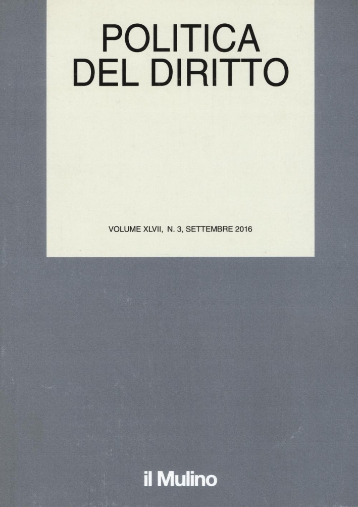 Politica del diritto (2016). Vol. 3. Politica del diritto (2016). Vol. 3.