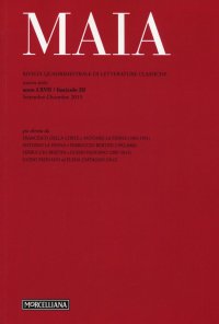 Maia. Rivista di letterature classiche (2015). Vol. 3