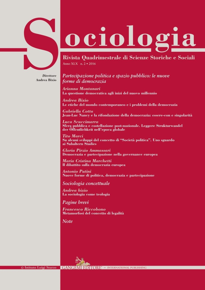 Sociologia (2016). Vol. 2. Sociologia (2016). Vol. 2.