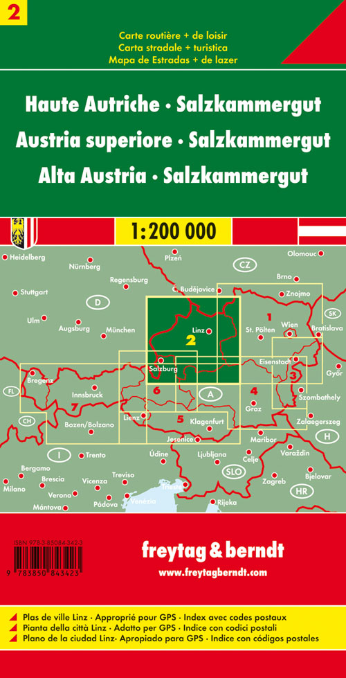 Oberösterreich Salzkammergut 1:200.000. Oberösterreich Salzkammergut 1:200.000.