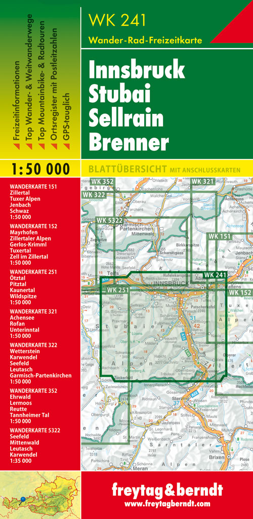 Innsbruck Stubai 1:50.000 Innsbruck Stubai 1:50.000