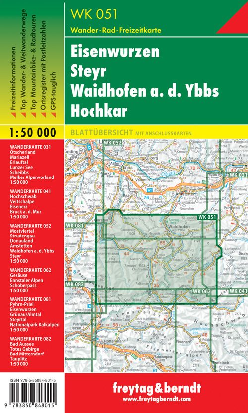 Eisenwurzen, Steyr, Waidhofen a.d. Ybbs, Hochkar 1:50.000 Eisenwurzen, Steyr, Waidhofen a.d. Ybbs, Hochkar 1:50.000