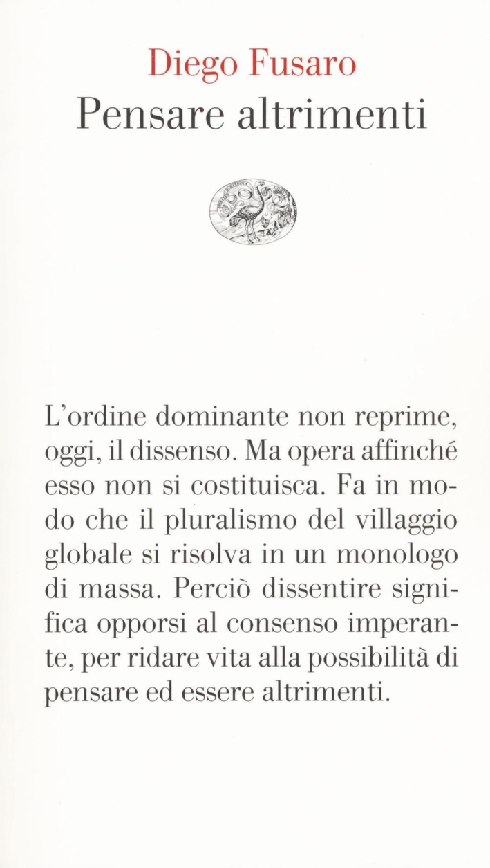 Pensare altrimenti Pensare altrimenti
