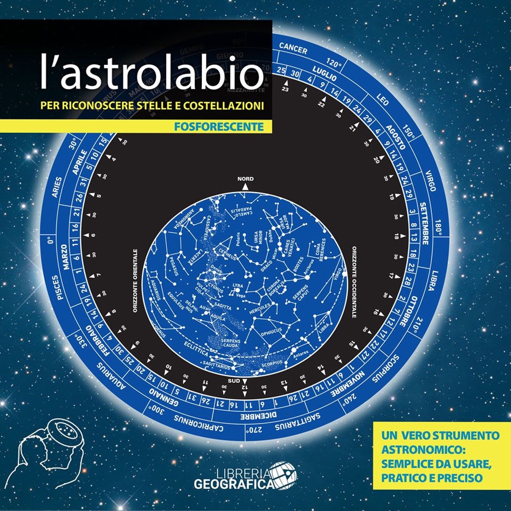 L'astrolabio per riconoscere stelle e costellazioni L'astrolabio per riconoscere stelle e costellazioni