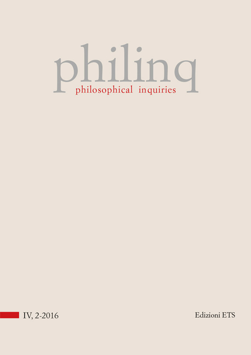 Philinq. Philosophical Inquiries. Vol. 4. Issue 2-2016 Philinq. Philosophical Inquiries. Vol. 4. Issue 2-2016