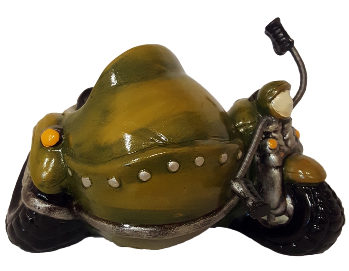Salvadanaio Moto Verde. Cm 19x13. Salvadanaio Moto Verde. Cm 19x13.