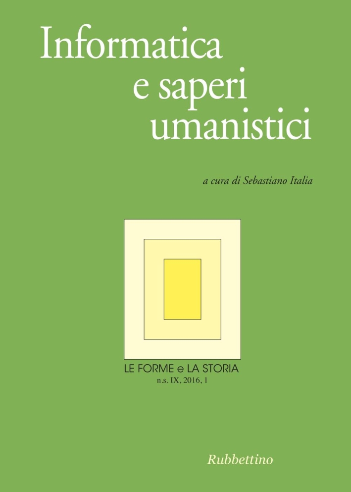 Le forme e la storia (2016). Vol. 1 Le forme e la storia (2016). Vol. 1