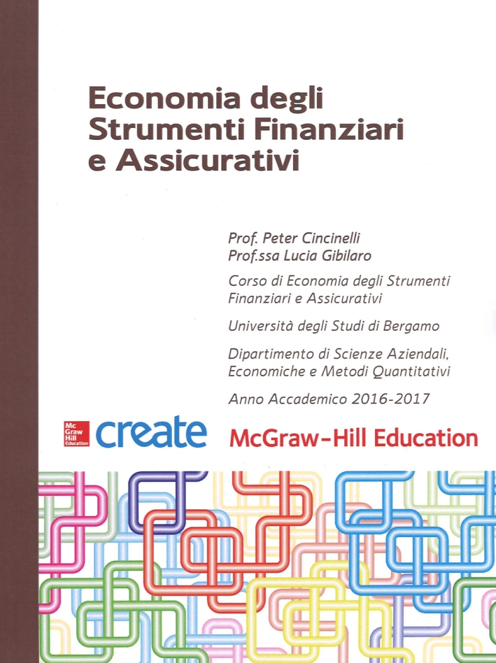 Economia degli strumenti finanziari e assicurativi Economia degli strumenti finanziari e assicurativi