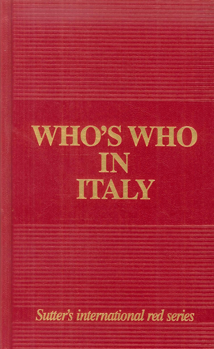 Who's who in Italy 2014 edition Who's who in Italy 2014 edition