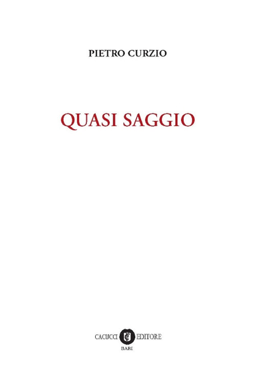 Quasi saggio Quasi saggio