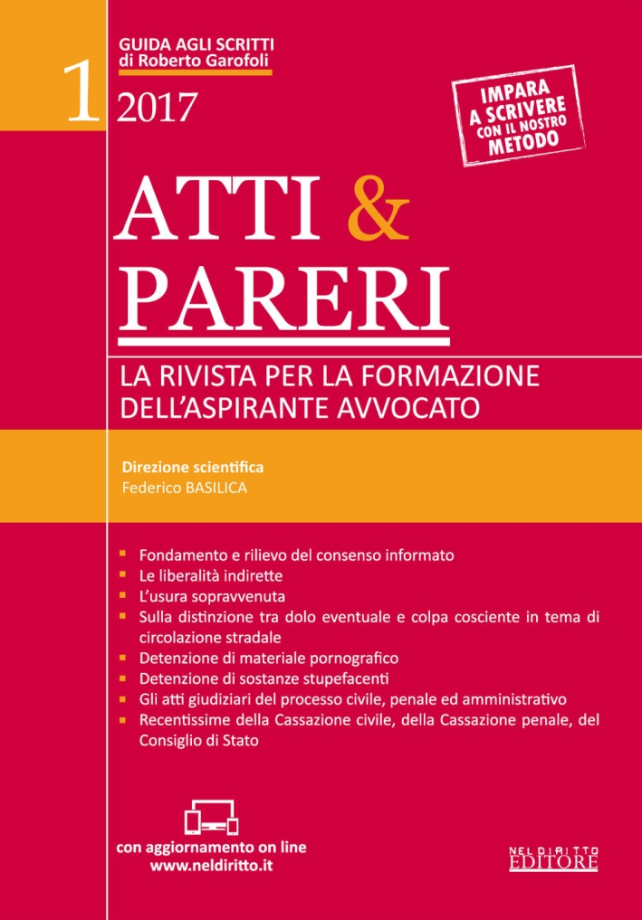Atti & pareri. Vol. 1 Atti & pareri. Vol. 1