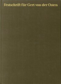 Festschrift Fur Gert Von Der Osten