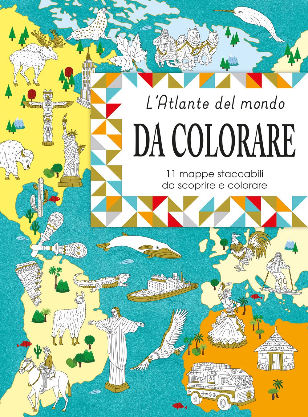 Eslpora e colora l'atlante del mondo. 11 mappe da staccare e scoprire. Ediz. a colori Eslpora e colora l'atlante del mondo. 11 mappe da staccare e scoprire. Ediz. a colori