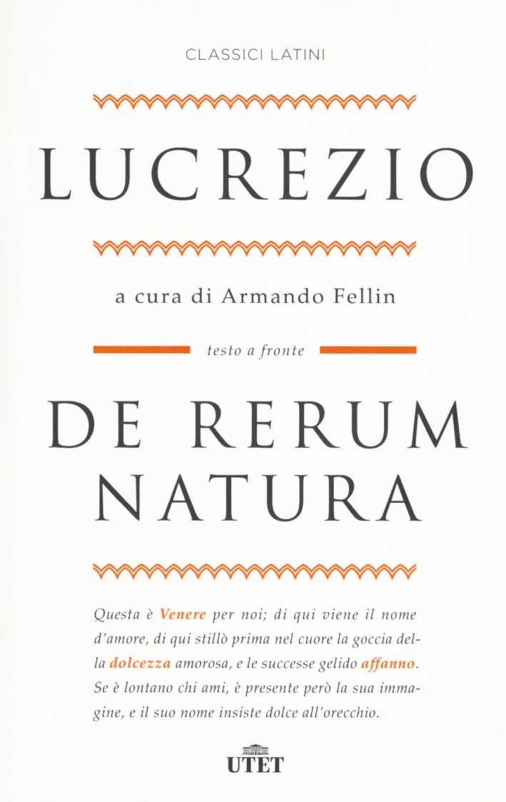 De rerum natura. Testo latino a fronte. Con ebook De rerum natura. Testo latino a fronte. Con ebook