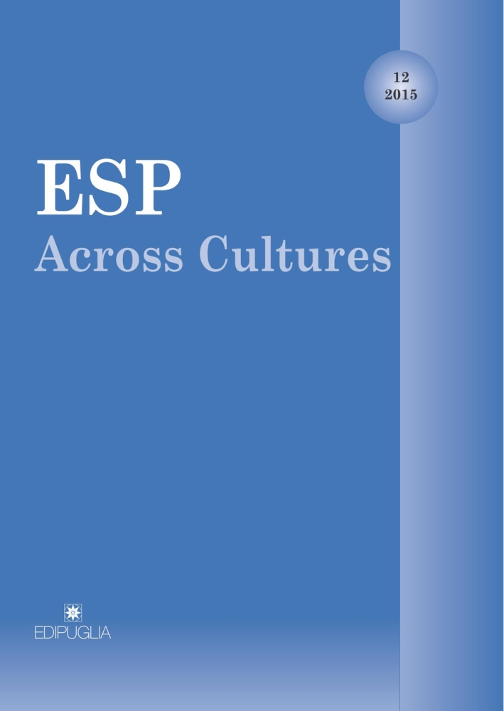 ESP Across Cultures. 2015. Vol. 12 ESP Across Cultures. 2015. Vol. 12