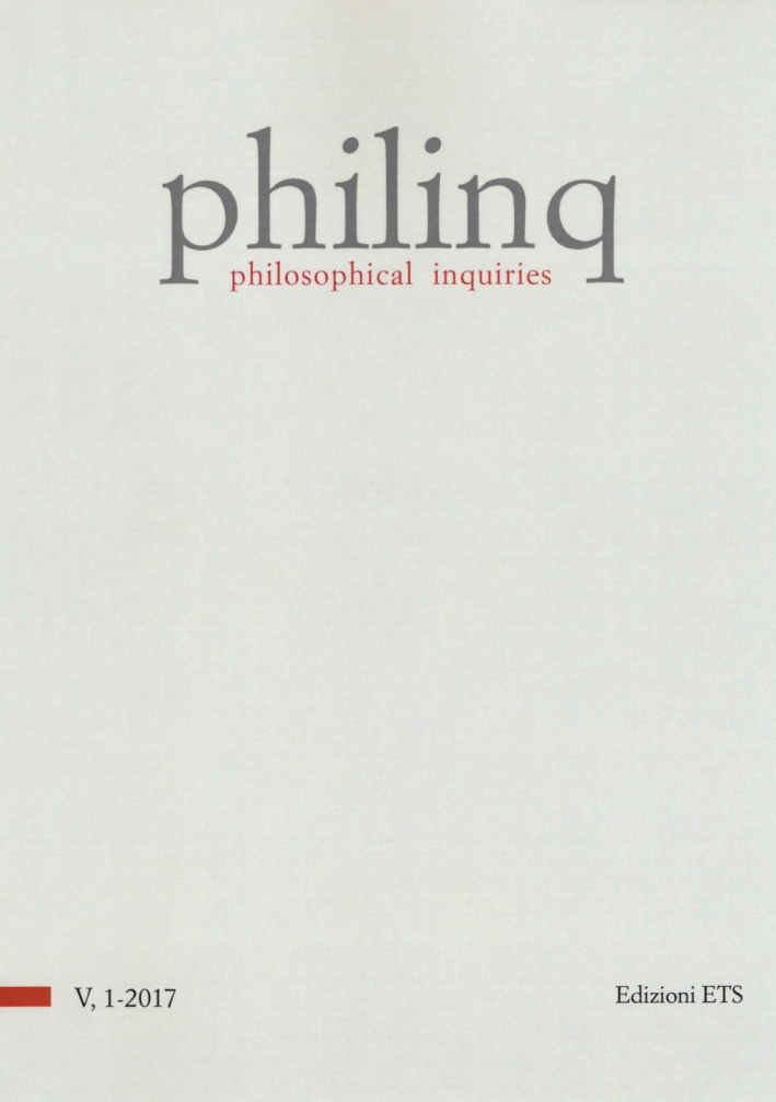 Philinq. Philosophical inquiries (2017). Vol. 1 Philinq. Philosophical inquiries (2017). Vol. 1