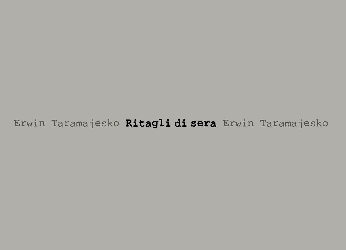 Ritagli di sera. Ediz. bilingue Ritagli di sera. Ediz. bilingue