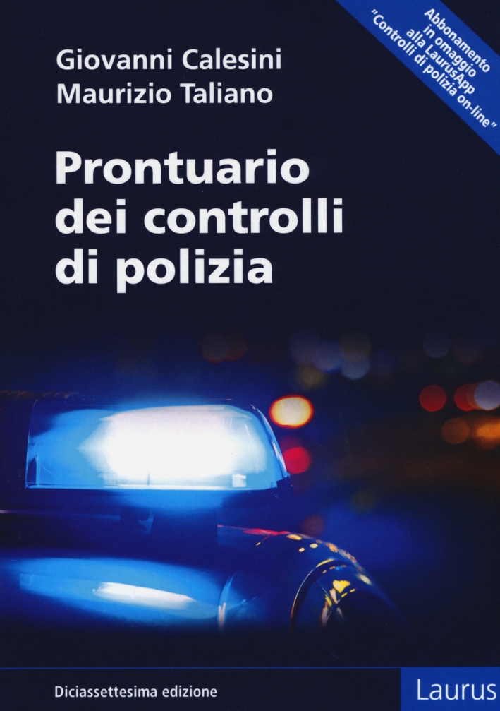 Prontuario dei controlli di polizia Prontuario dei controlli di polizia