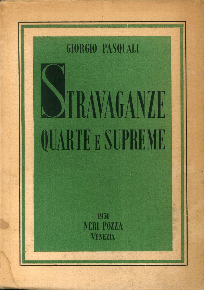 Stravaganze Quarte e Supreme Stravaganze Quarte e Supreme