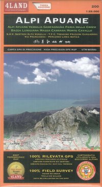 Alpi Apuane. 200. 1:25.000. Carta topografica-escursionistica