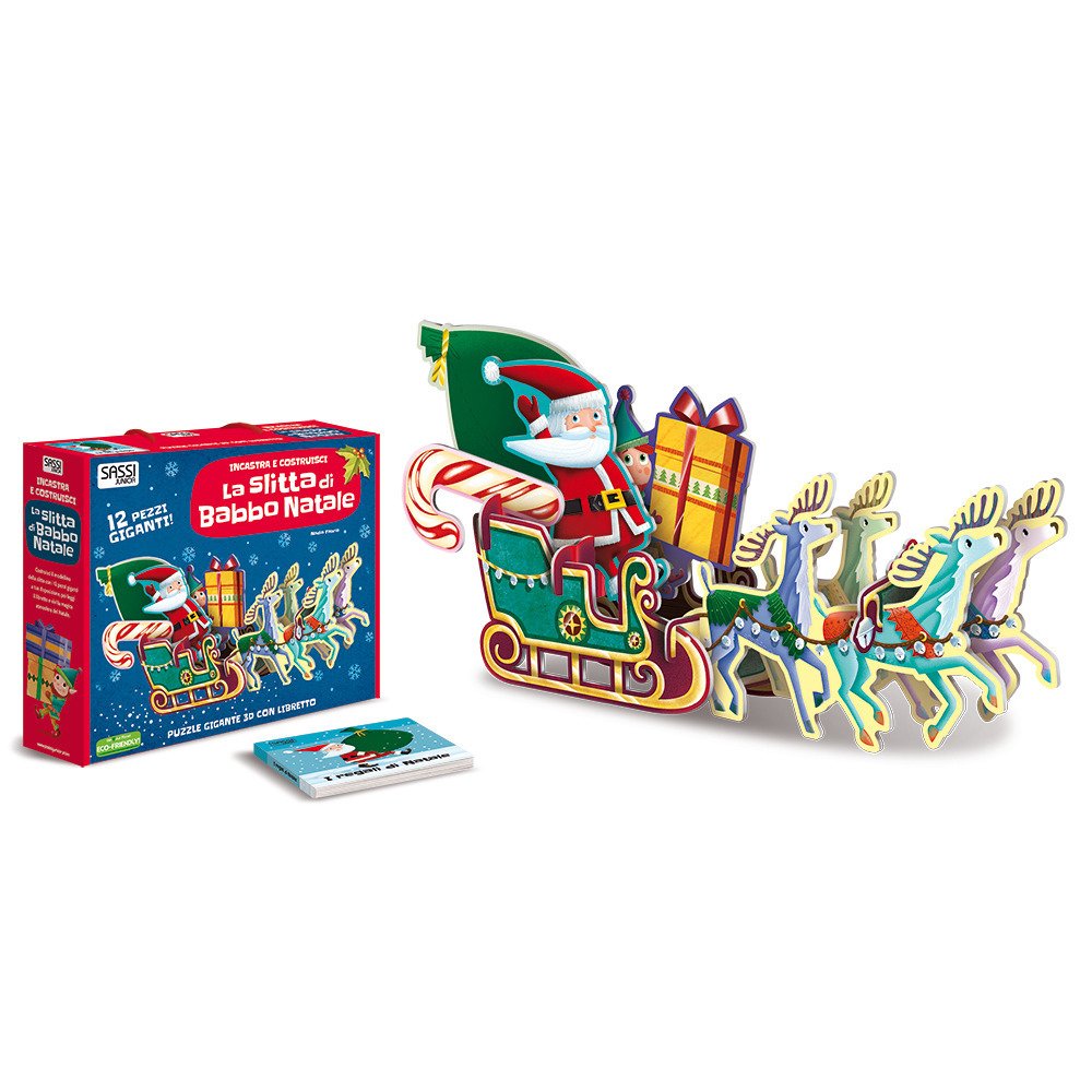 La slitta di Babbo Natale. Incastra e costruisci. Ediz. a colori. Con puzzle La slitta di Babbo Natale. Incastra e costruisci. Ediz. a colori. Con puzzle