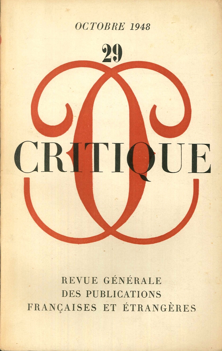 Critique. Revue generale des publications francaises et etrangeres Critique. Revue generale des publications francaises et etrangeres